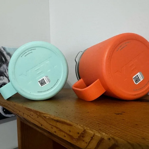 YETI Aqua and Coral Mugs - Picture 2 of 4